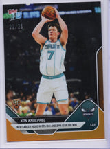 2025 Topps Now Kon Knueppel #151 Orange Foil /25 Charlotte Hornets Rookie RC Basketball Card