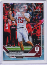 2025 Topps Bowman U Now Fernando Mendoza #P60 Platinum Member Indiana Hoosiers Rookie RC Football Card