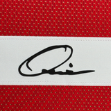 Framed Facsimile Autographed Quinshon Judkins 35x39 Ohio State Red Reprint Laser Auto College Football Jersey