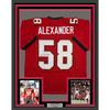 Framed Autographed/Signed Kwon Alexander 35x39 Tampa Bay Red Football Jersey JSA COA