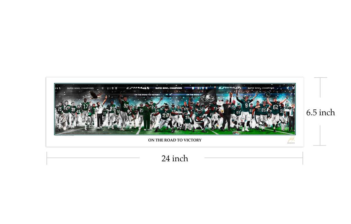 Eagles Legacy "On The Road To Victory" Art Print