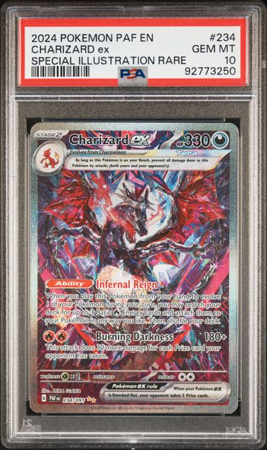 Charizard Ex Pokémon Paldean Fates Special Illustration Rare #234/091 PSA 10
