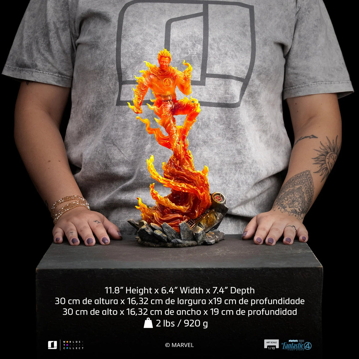 Iron Studios - The Fantastic Four: First Steps - Human Torch Bds Art Scale Statue 1/10
