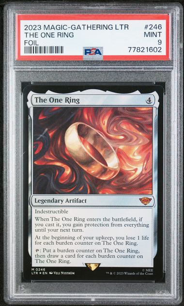 The One Ring Magic The Gathering Lord Of The Rings Foil PSA 9