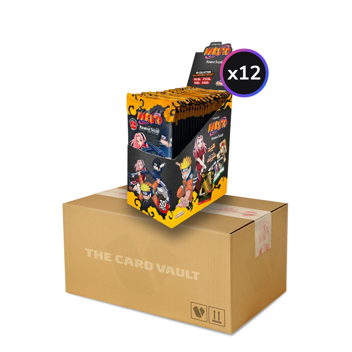 Naruto Mythos TCG - Set 01 - Konoha Shido - Display Case (12X Booster Boxes) (2Nd Edition)