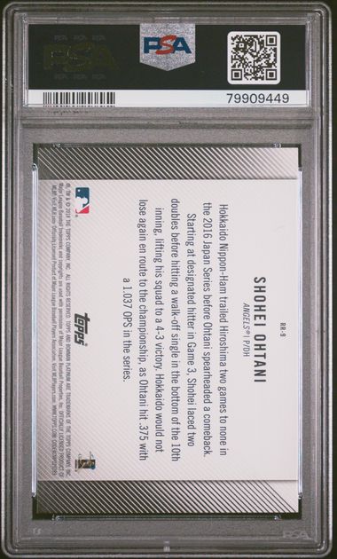 Shohei Ohtani 2018 Bowman Platinum Rookie Revelations Rc #Rr-9 PSA 9