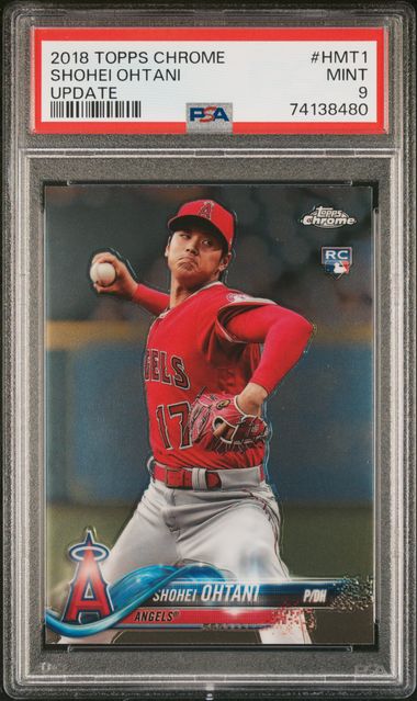 Shohei Ohtani 2018 Topps Chrome Update Rc #Hmt1 PSA 9