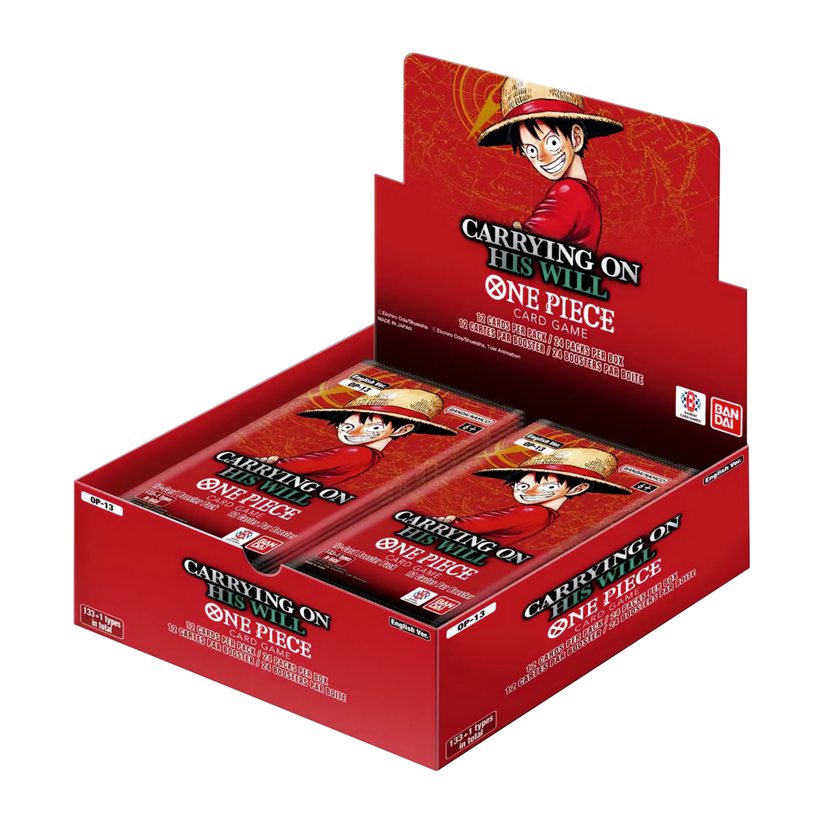 One Piece TCG - Carrying On His Will (Op-13) - Booster Box (24X Packs)