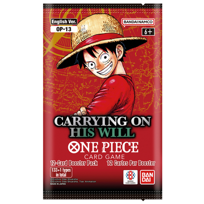 One Piece TCG - Carrying On His Will (Op-13) - Booster Box (24X Packs)