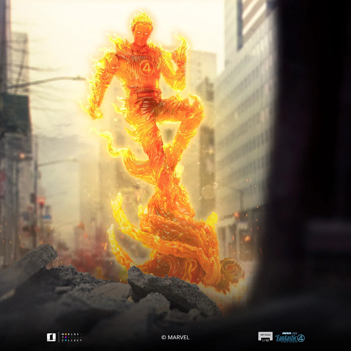 Iron Studios - The Fantastic Four: First Steps - Human Torch Bds Art Scale Statue 1/10