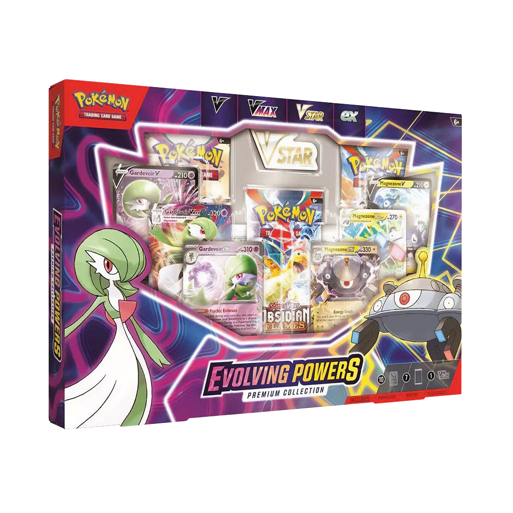 Pokemon TCG - Evolving Powers Collection Box & Mega Evolution Etb (Lucario) - Bundle