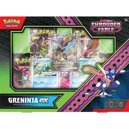 Pokemon Scarlet & Violet Shrouded Fable Kingdra/Greninja Ex Special Illustration Collection 6 Box Case