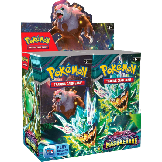 Pokemon TCG - Scarlet & Violet - Twilight Masquerade - Display Case (6X Booster Boxes)