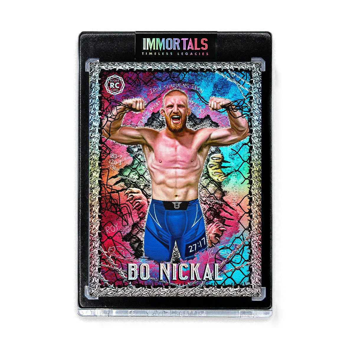 JORDAN SPECTOR X BO NICKAL | "THE ACE" | CRIMSON AZURE ARTIST PROOF PARALLEL IMMORTALSTM TRADING CARD