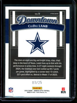 2025 Panini Optic CeeDee Lamb Black Pandora Downtown /25 (Damaged) Cowboys