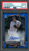 2025 Bowman Chrome Kevin McGonigle 1st Blue Refractor Autograph /150 PSA 10 Tigers