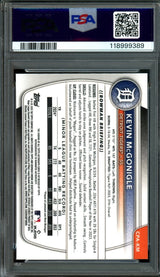 2025 Bowman Chrome Kevin McGonigle 1st Blue Refractor Autograph /150 PSA 10 Tigers