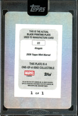 2026 Topps Mint Kingpin 1/1 Printing Plate Encased Black