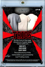 2026 Leaf Ultimate Babe Ruth / Hank Aaron / Barry Bonds Trios Relic /7