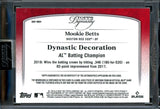 2025 Topps Dynasty Mookie Betts Dynastic Decoration /5 AL Batting Champion Patch Autograph Red Sox