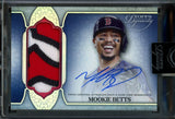 2025 Topps Dynasty Mookie Betts Dynastic Decoration /5 AL Batting Champion Patch Autograph Red Sox