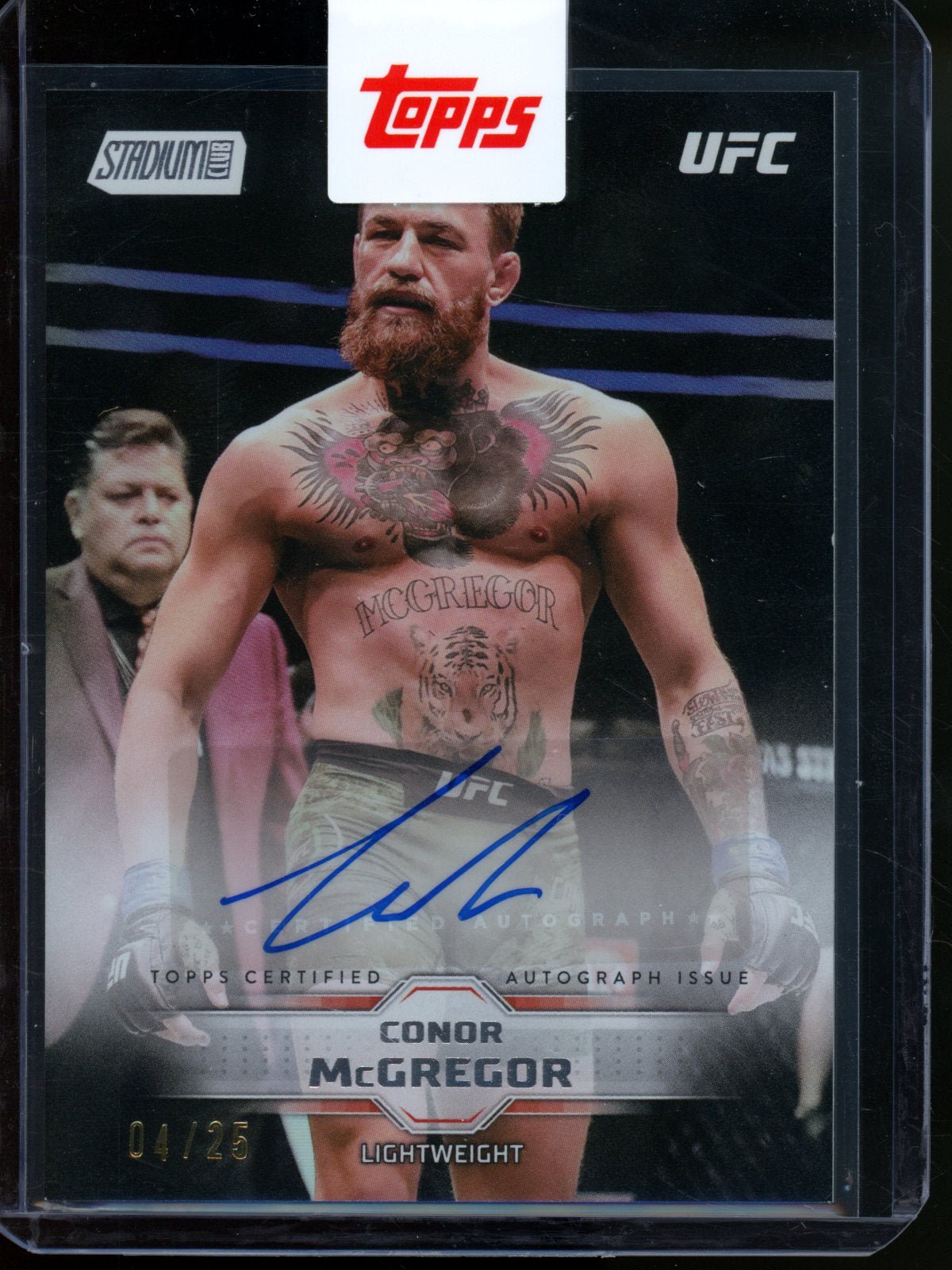 2026 Topps Stadium Club Conor McGregor Variation Foil Autograph /25 Sealed