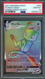 2021 Pokemon Fusion Strike Mew VMAX 268/264 PSA 10