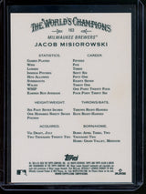 2026 Topps Allen and Ginter Jacob Misiorowski Rookie RC Gold Refractor 32/50 Brewers