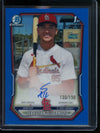 2026 Bowman Chrome Sebastian Dos Santos 1st Blue Refractor Autograph /150 Cardinals