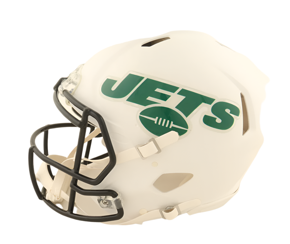 Sam Darnold Autographed Signed Jets Full-Size Authentic On-Field Flat White Alternate Speed Helmet (Beckett)