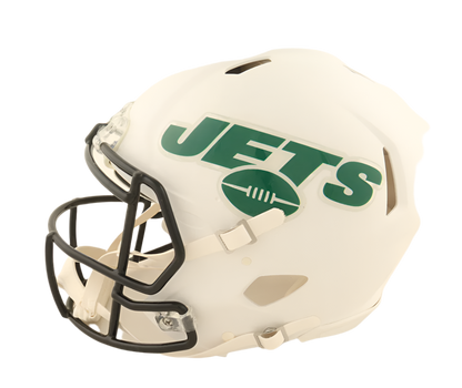Sam Darnold Autographed Signed Jets Full-Size Authentic On-Field Flat White Alternate Speed Helmet (Beckett)