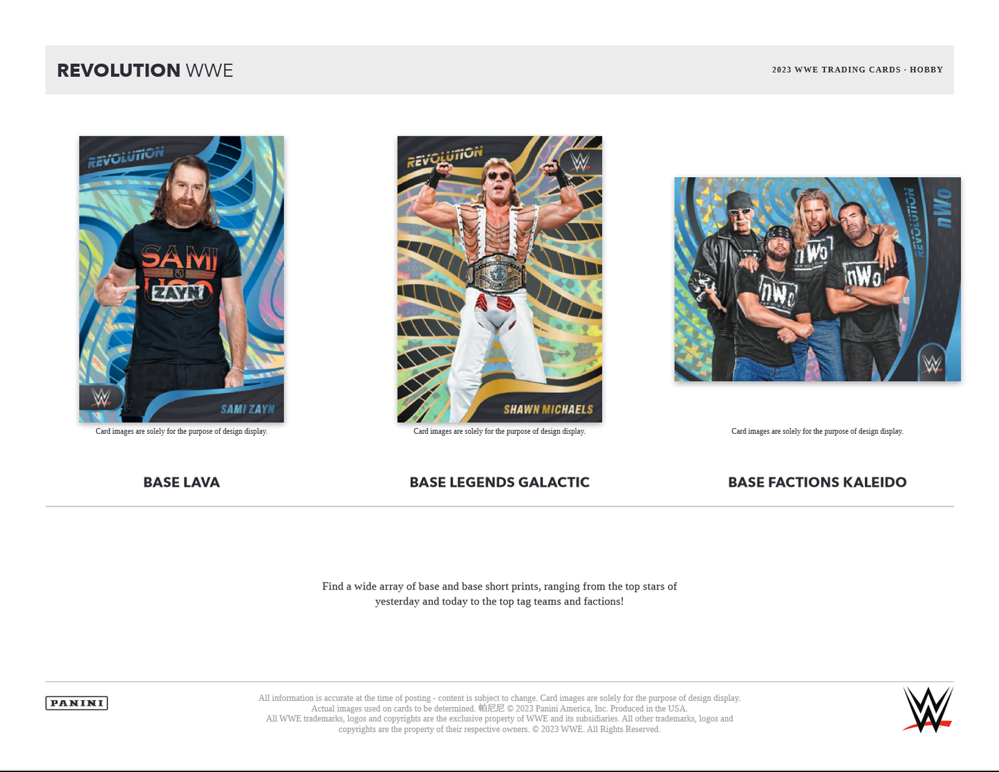 2023 Panini Revolution WWE Hobby 16 Box Case