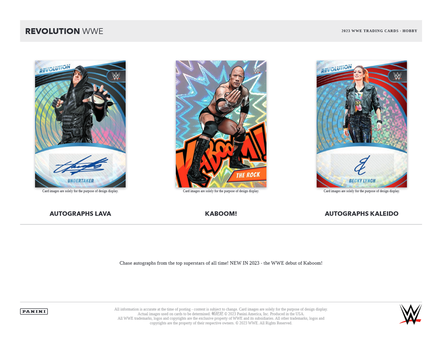 2023 Panini Revolution WWE Hobby 16 Box Case