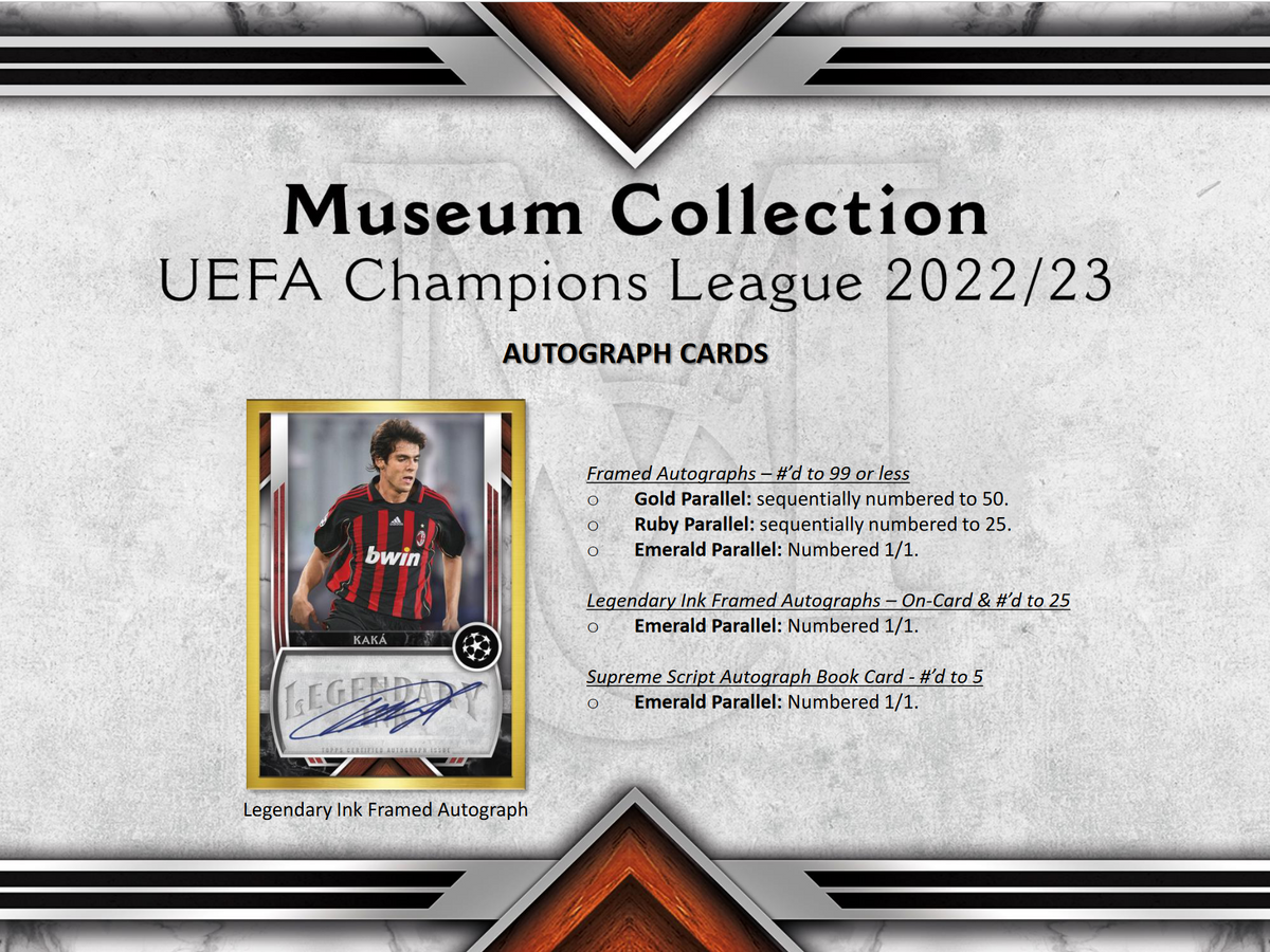 2022-23 Topps Uefa Champions League Museum Collection Soccer Box