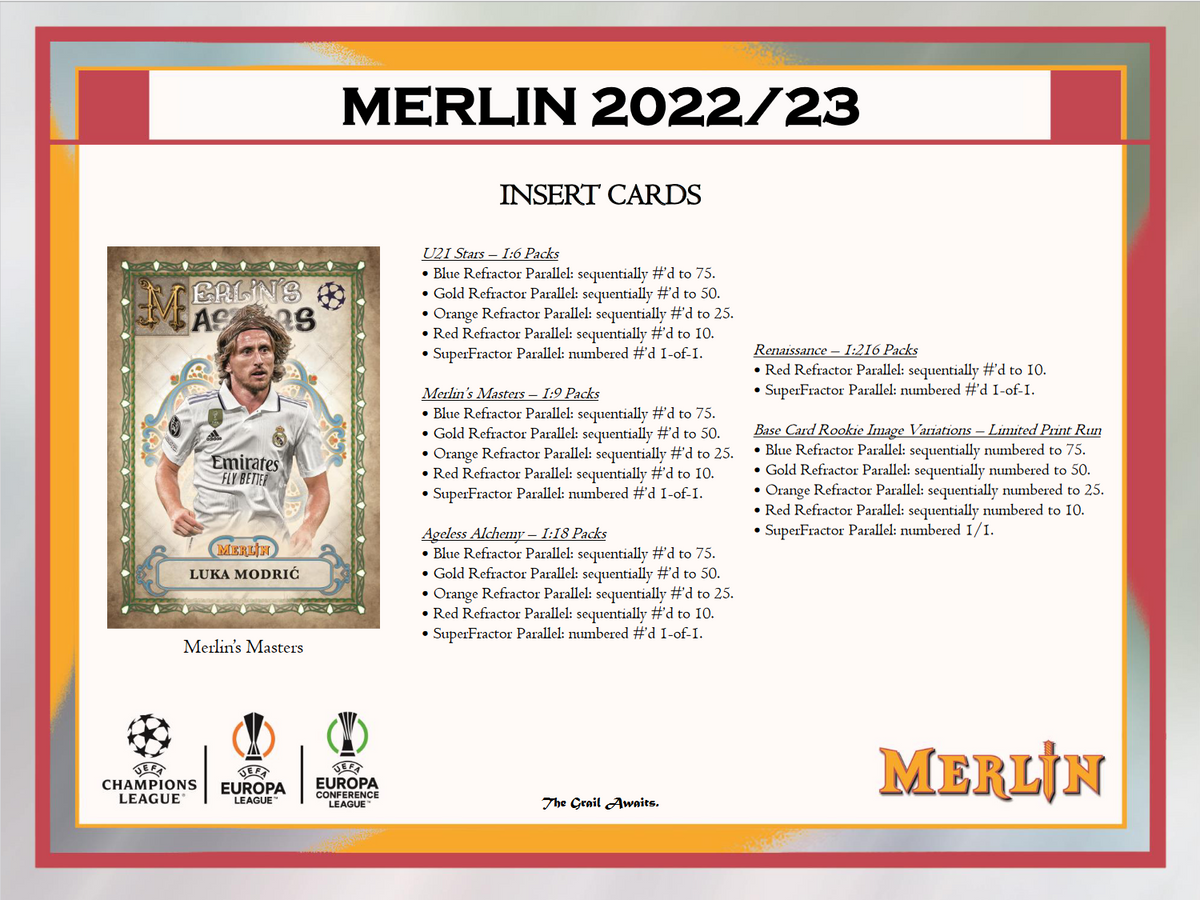 2022-23 Topps Uefa Club Competitions Merlin Chrome Soccer Hobby Box