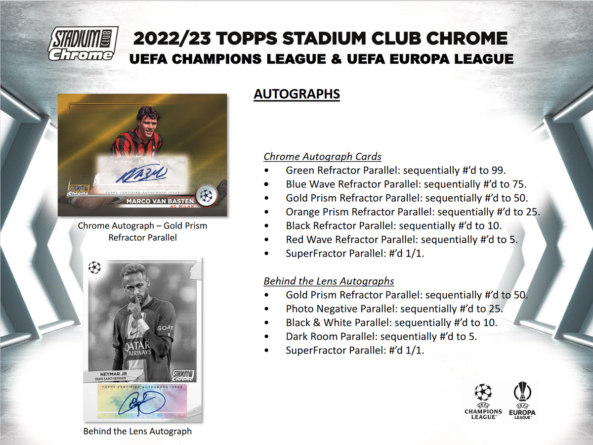 2022-23 Topps Uefa Club Competitions Stadium Club Chrome Soccer Hobby 12 Box Case
