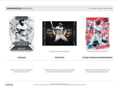 2023 Panini Chronicles Baseball Hobby Box