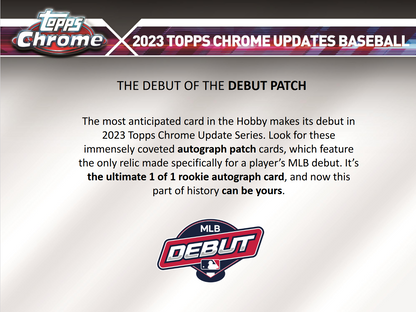 2023 Topps Chrome Update Series Baseball Jumbo Box
