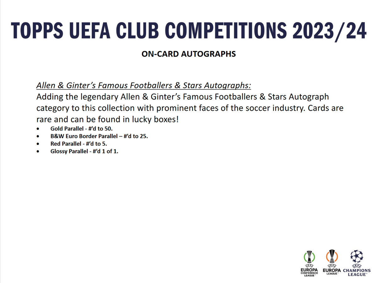 2023-24 Topps Uefa Club Competitions Soccer Hobby Box