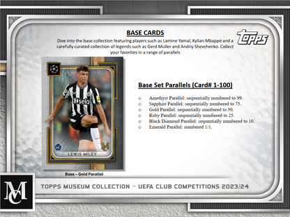 2023-24 Topps Uefa Club Competitions Museum Collection Soccer Hobby Box