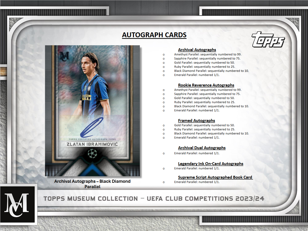 2023-24 Topps Uefa Club Competitions Museum Collection Soccer Hobby Box