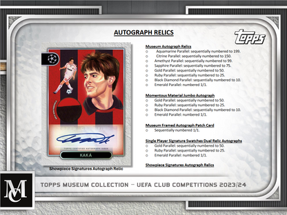 2023-24 Topps Uefa Club Competitions Museum Collection Soccer Hobby Box