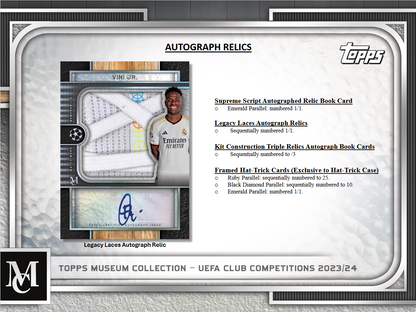 2023-24 Topps Uefa Club Competitions Museum Collection Soccer Hobby Box