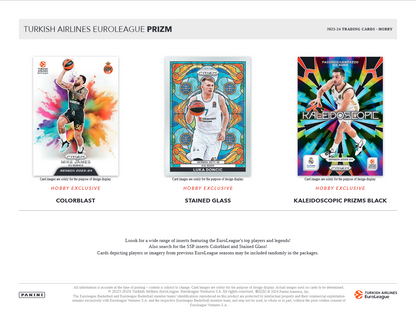 2023-24 Panini Prizm Euro League Basketball Hobby Box