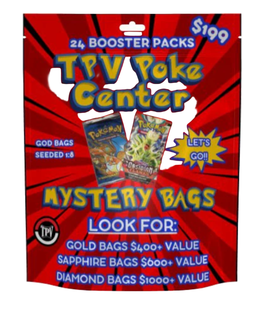 Pokemon $199 Mystery Bag By Tpv Poke - Includes 24 Packs