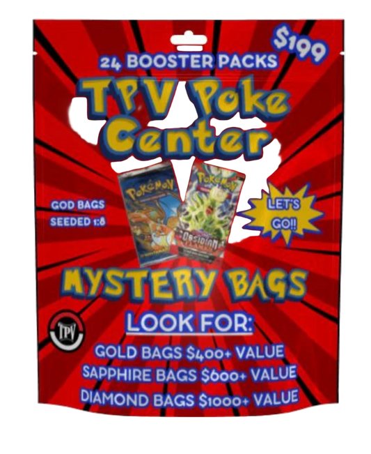 Pokemon $199 Mystery Bag By Tpv Poke - Includes 24 Packs