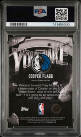 Graded 2025 Topps Chrome Cooper Flagg #YQ1 Youthquake Rookie RC Basketball Card PSA 10 Gem Mint