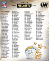 2026 Under Wraps Autographed NFL Replica Helmets Volume I
