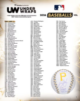 2026 Under Wraps Autographed MLB Baseballs Volume I