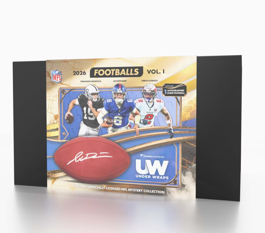 2026 Under Wraps Autographed NFL Footballs - Single Mystery Box